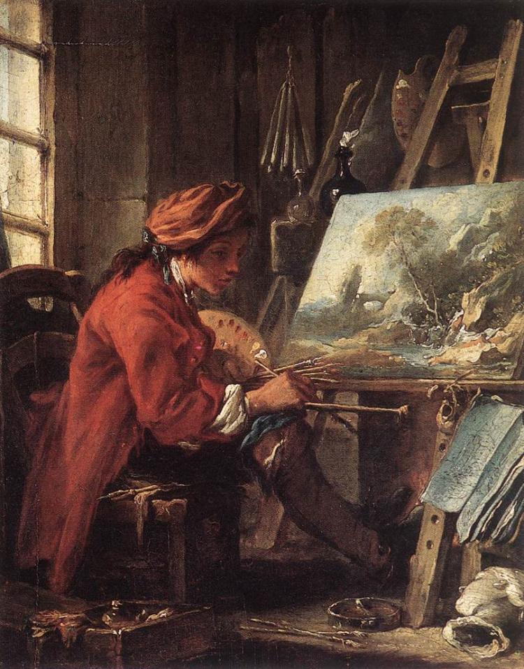 Художник в своей студии (1735)