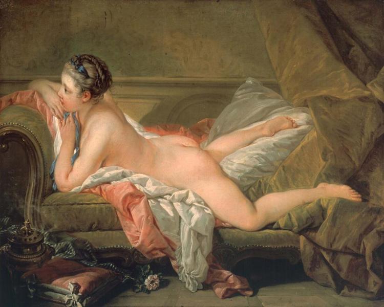 Портрет Мари-Луизы О`Мерфи (Обнаженная на кушетке) (1752)